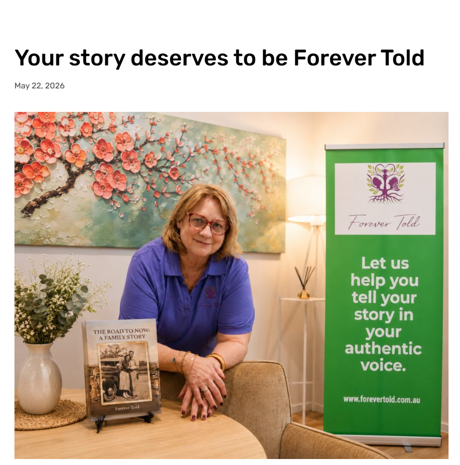 Forever Told featured in Australian Seniors News
