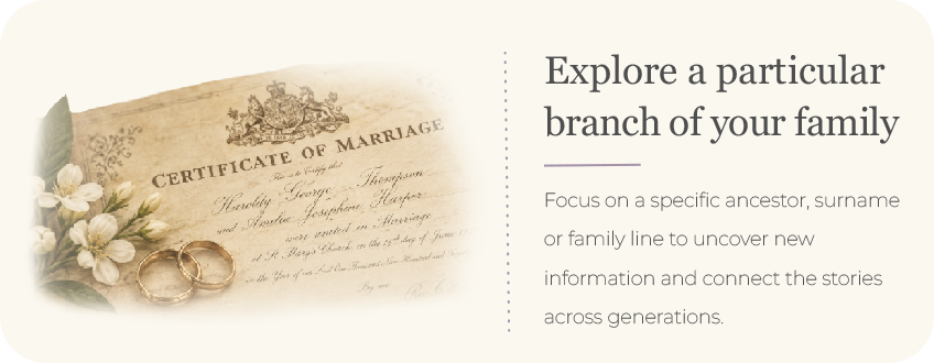 Explore a particular branch of your family
